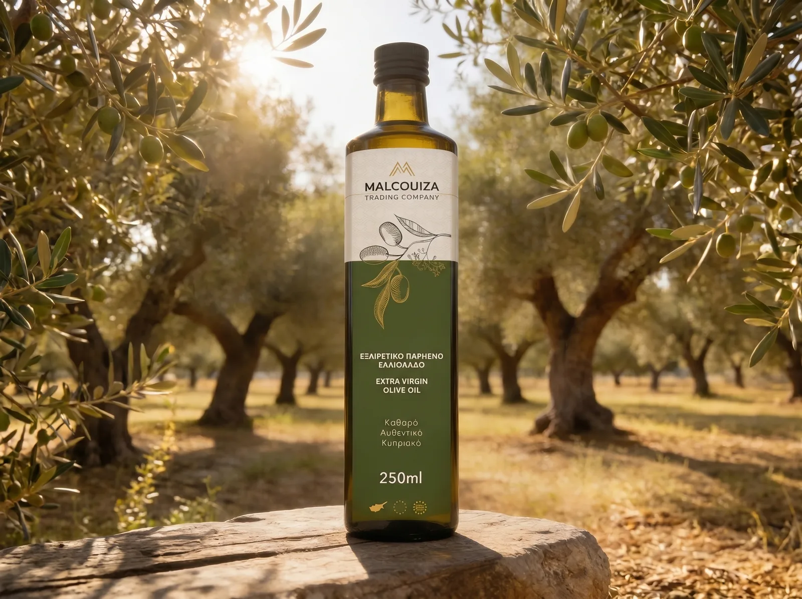 Malcouiza olive oil product photography