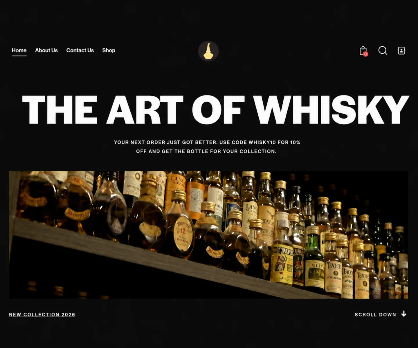 The Art of Whisky website visual