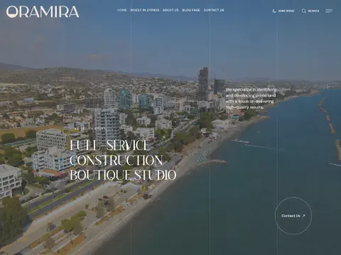 Oramira — Web Design and Development case study