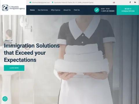 Moustakas — Web Design and Development case study